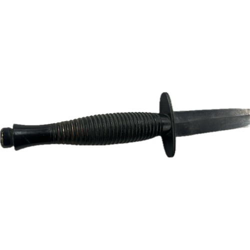 98D - Commando knife complete with scabbard marked Cooper Sheffield England