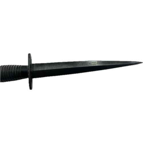 98D - Commando knife complete with scabbard marked Cooper Sheffield England