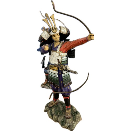 47 - Statue of a samurai warrior in original packaging