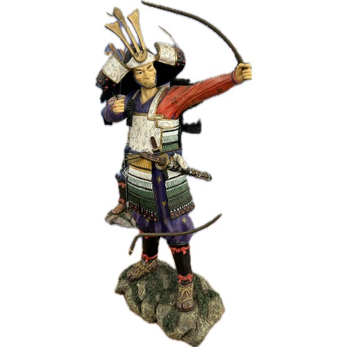 47 - Statue of a samurai warrior in original packaging
