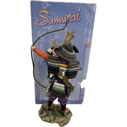 47 - Statue of a samurai warrior in original packaging