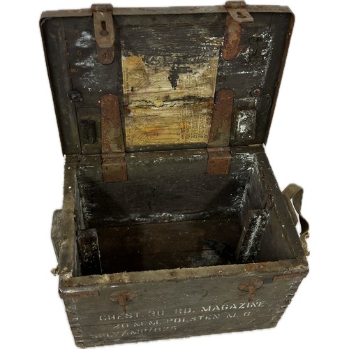 137 - Vintage military wooden ammunition box