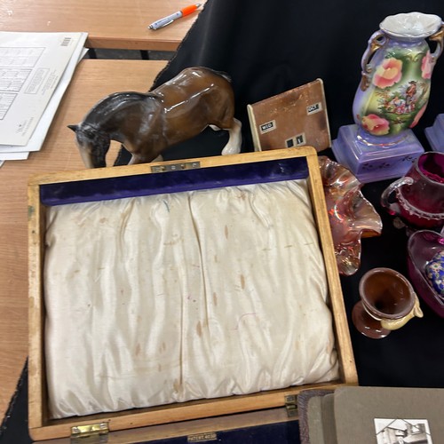 135 - Selection of miscellaneous to include a canteen of cutlery, animal ornaments, part tea services, vin... 