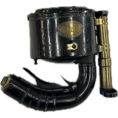 107 - Early 20th century Aldis hand signalling lamp with original transport case