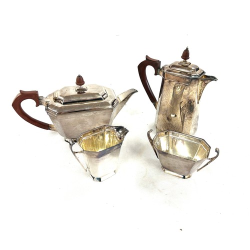 63 - Vintage silver plated four piece tea and coffee service