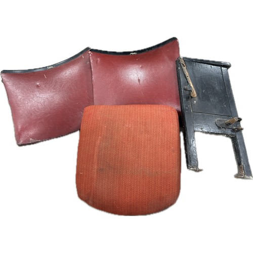 100B - Pair of vintage cinema seats in need of restoration