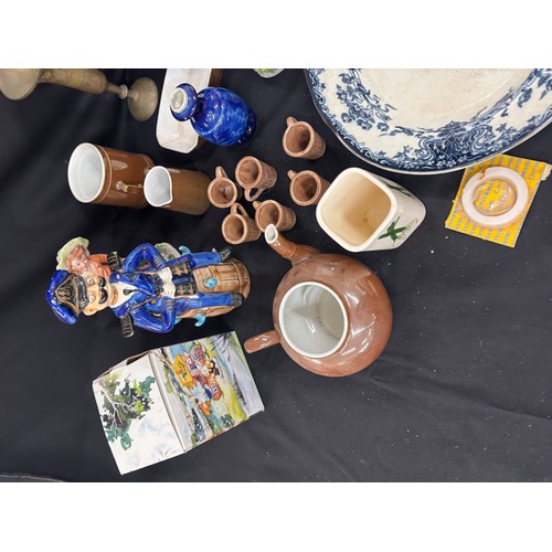 152 - Large selection of vintage and later pottery includes Teapots meat plates etc