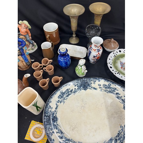 152 - Large selection of vintage and later pottery includes Teapots meat plates etc