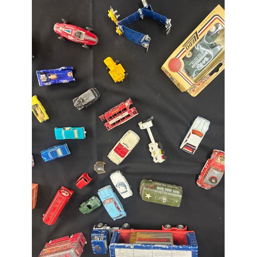 149 - Selection of vintage and later cars includes Dinky Corgi etc
