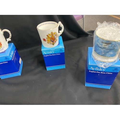 125 - Selection of assorted boxed collectors mugs includes limited edition etc