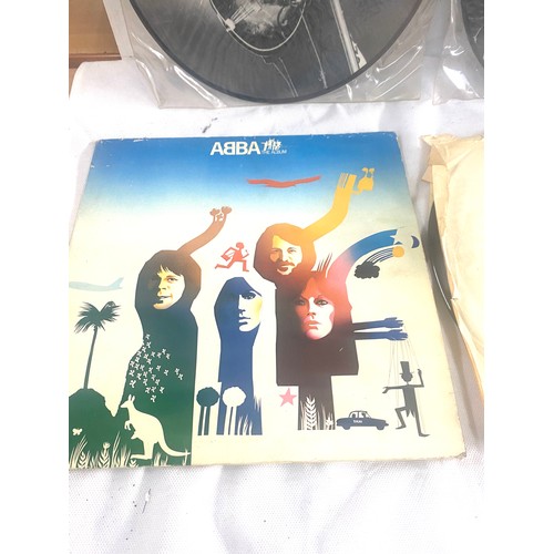 64 - Selection of LPs, picture discs includes Jonny Cash, Cliff Richards, Abba etc