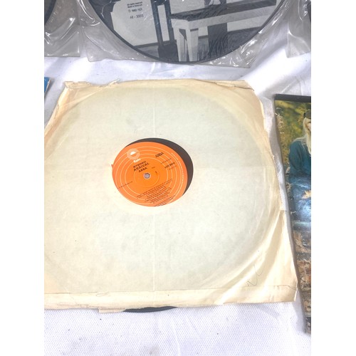 64 - Selection of LPs, picture discs includes Jonny Cash, Cliff Richards, Abba etc