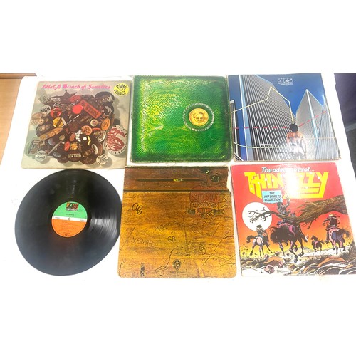 72 - Selection of records includes Alice Cooper, Led Zeppelin, yes and thin lizzie