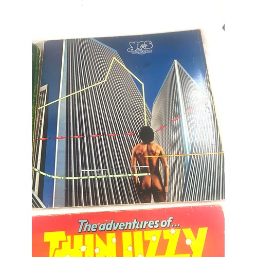 72 - Selection of records includes Alice Cooper, Led Zeppelin, yes and thin lizzie