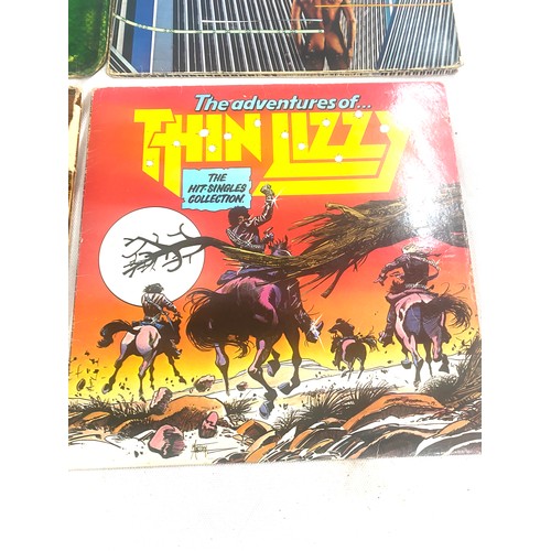 72 - Selection of records includes Alice Cooper, Led Zeppelin, yes and thin lizzie