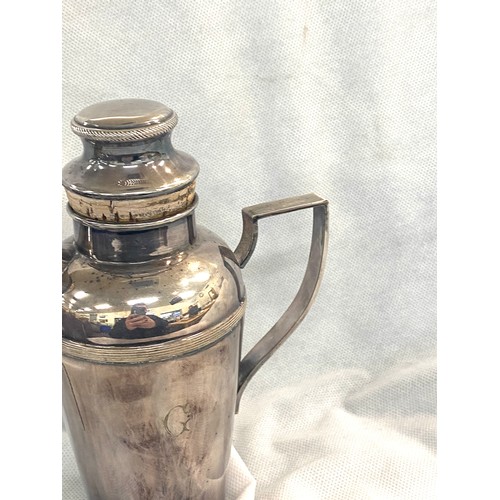 70 - Art Deco silver plated cocktail shaker