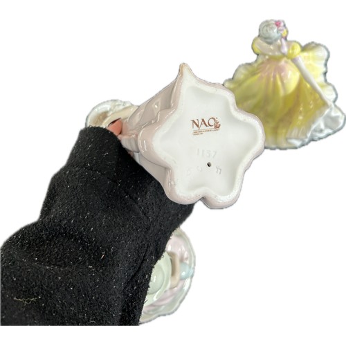 102 - Three vintage porcelain figurines one Royal Doulton, two Nao, tallest measures approximately: 10 inc... 