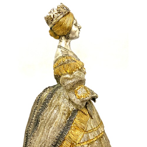59 - Bronze figure of young Queen Victoria. Embellished in 22ct gold & silver. Limited edition – only 500... 