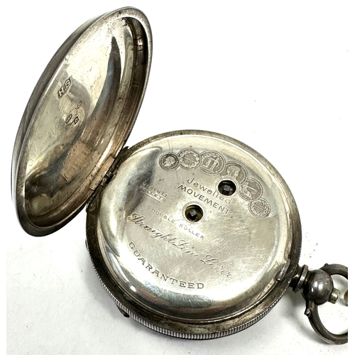 272 - Antique silver open face h.samuel manchester pocket watch  the watch is ticking seight 122g