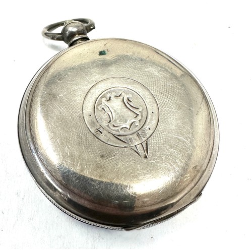 272 - Antique silver open face h.samuel manchester pocket watch  the watch is ticking seight 122g