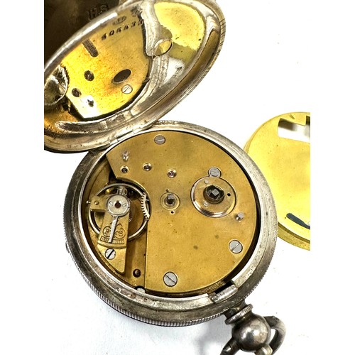 272 - Antique silver open face h.samuel manchester pocket watch  the watch is ticking seight 122g