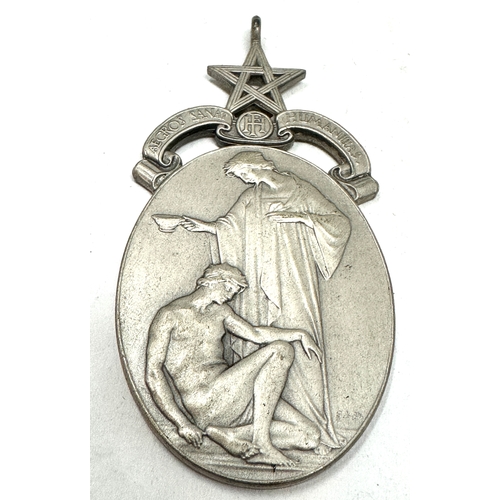 398 - Silver Royal Masonic Hospital jewel weight 37.5g