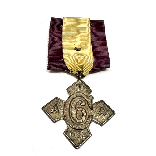 411 - Army Temperance Association (ATA) medal, awarded to soldiers for maintaining sobriety. 
The central ... 