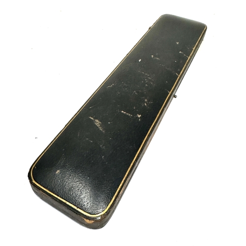 61 - Boxed large pistol grip silver handle carving knife by boodle & dunthorne