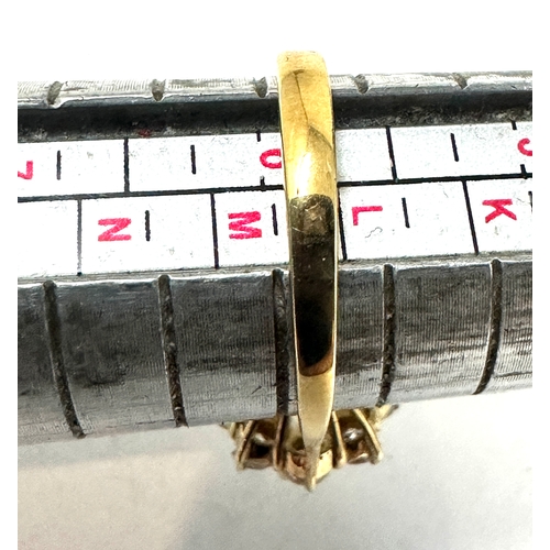 245 - 18ct gold diamond ring centre diamond measures approx 6mm with a halo og 2mm diamonds est 1ct diamon... 