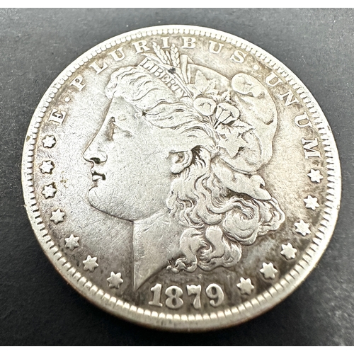 239 - 1879  silver Morgan dollar coin