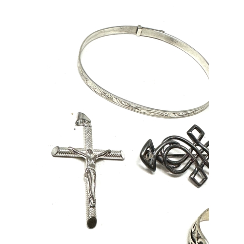 50 - Selection of vintage silver jewellery weight 24g