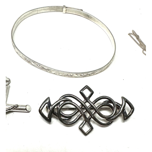 50 - Selection of vintage silver jewellery weight 24g
