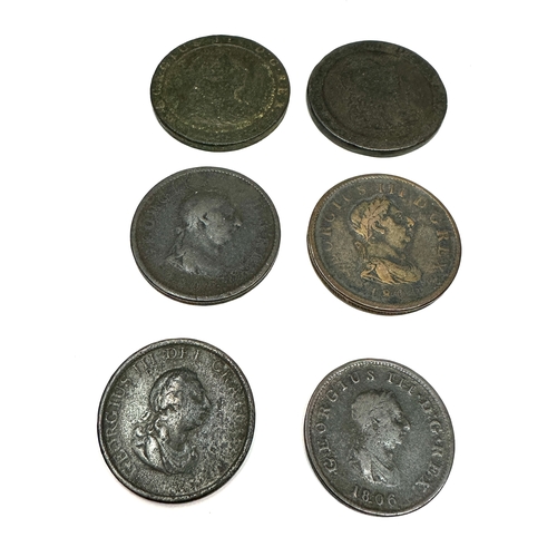 255 - 6 George 111 copper coins
