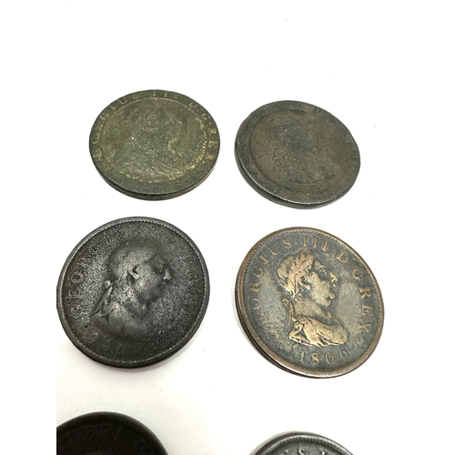 255 - 6 George 111 copper coins