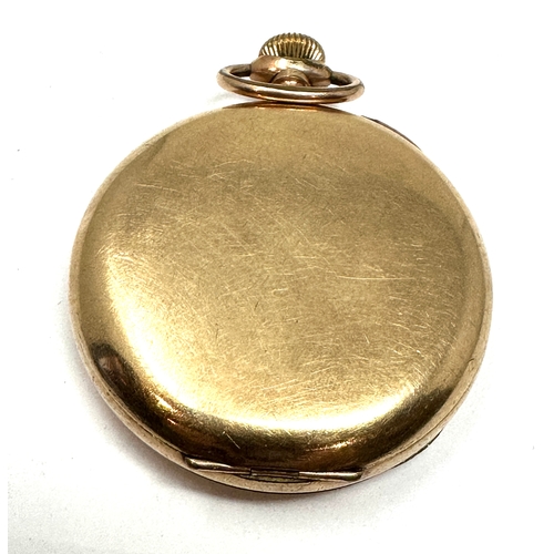 366 - Vintage Waltham gold plated dennison case pocket watch not ticking
