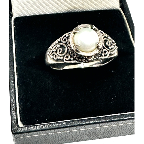 78 - Vintage silver & pearl