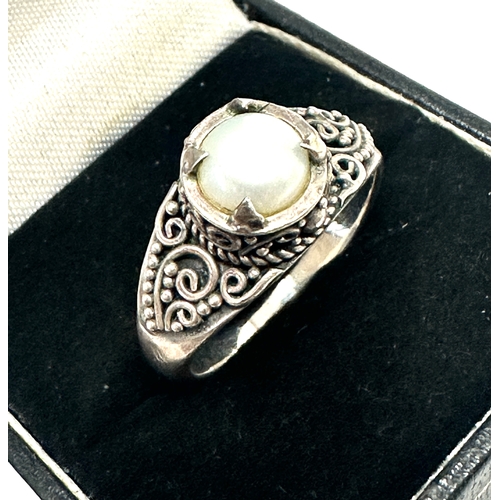 78 - Vintage silver & pearl
