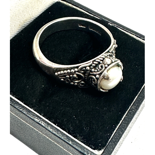 78 - Vintage silver & pearl