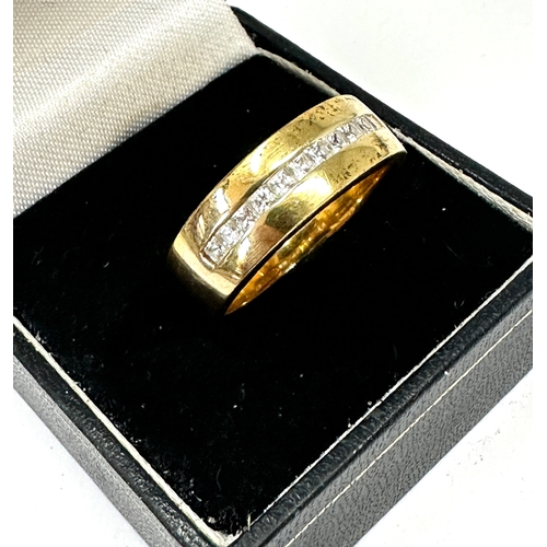 125 - Vintage qvc silver & gold gilt stone set ring