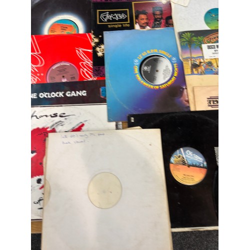Selection of 12 inch disco records includes Third world, cameo, nelson etc