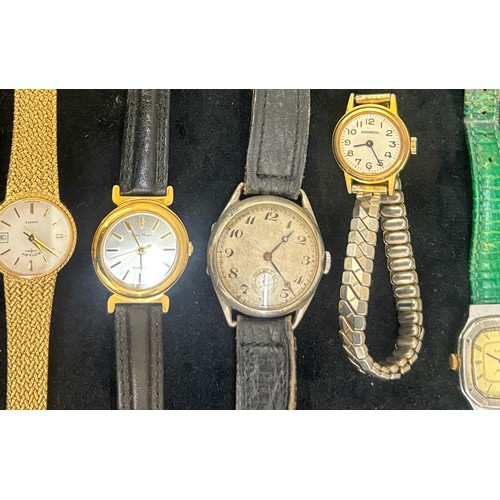 496 - Selection of vintage lades and gents wristwatches, all untested