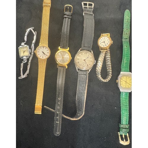 496 - Selection of vintage lades and gents wristwatches, all untested