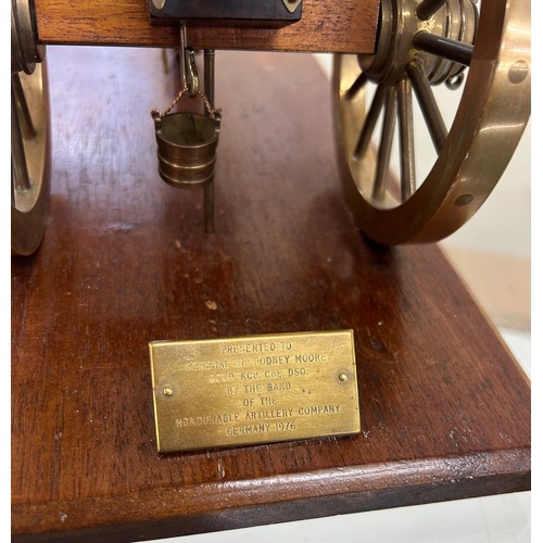 2 - Royal Artillery model of a field gun of Waterloo/Napoleonic wars. Possibly 6 or 9 pounder. ' Present... 