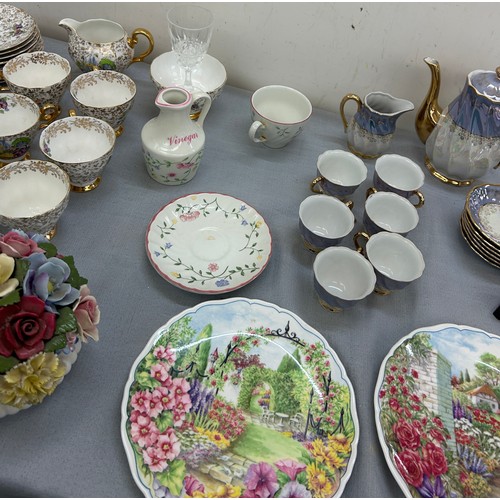 224 - Selection of miscellaneous to include Roxy China, Johnson Bros, Garden House and Lilliput Lane ornam... 