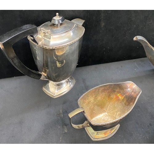 444 - Antique silver plated 1920s tea service