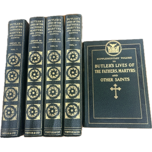 58 - Selection of 5 hardback Butlers lives of the fathers martyrs and other saints to include volumes I,I... 