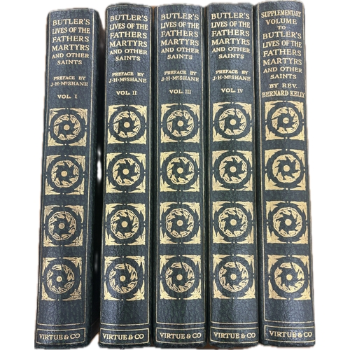 58 - Selection of 5 hardback Butlers lives of the fathers martyrs and other saints to include volumes I,I... 