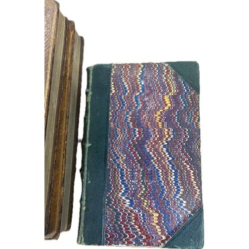 57 - Set Antique hardback books, The Rambler Vol I, II, III by S Johnson  LL.D, Set 3 antique Swift Aldin... 