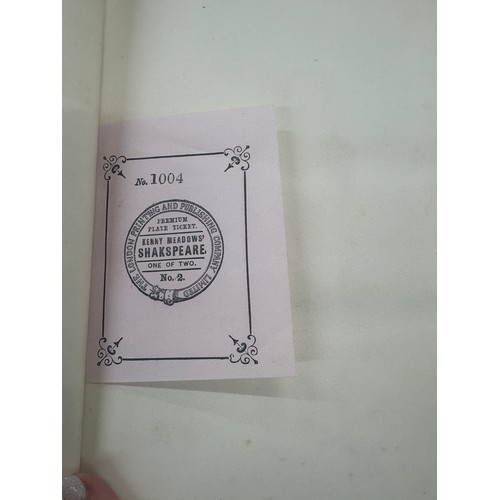 60 - The Complete works of Shakespeare. Illustrated by Kenny Meadows. The London Printing and Publishing ... 