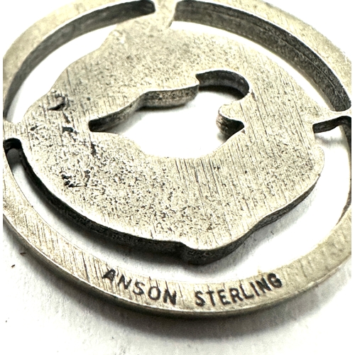 2 Vintage 1960s Anson GERMANY Sterling Silver fish pendants measure 2 ...